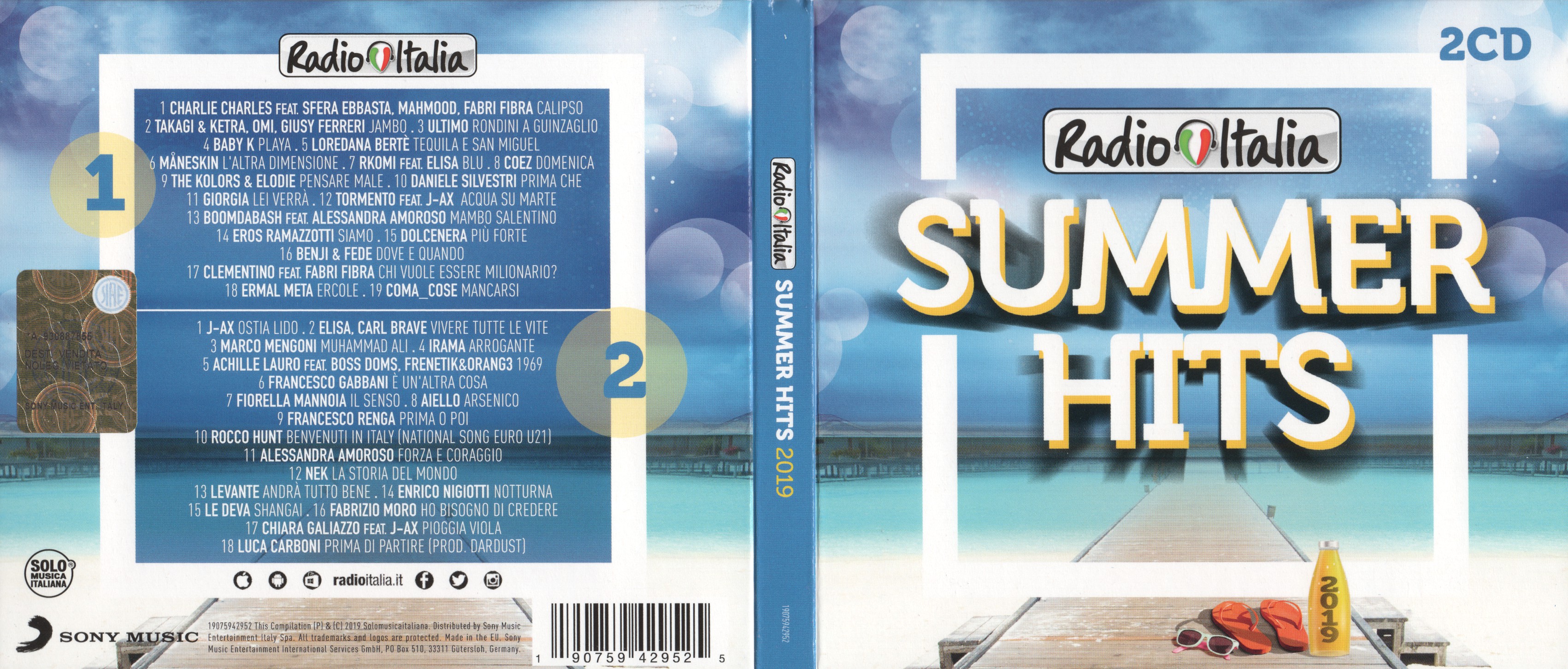 Covers Box Sk Radio Italia Summer Hits 19 19 High Quality Dvd Blueray Movie