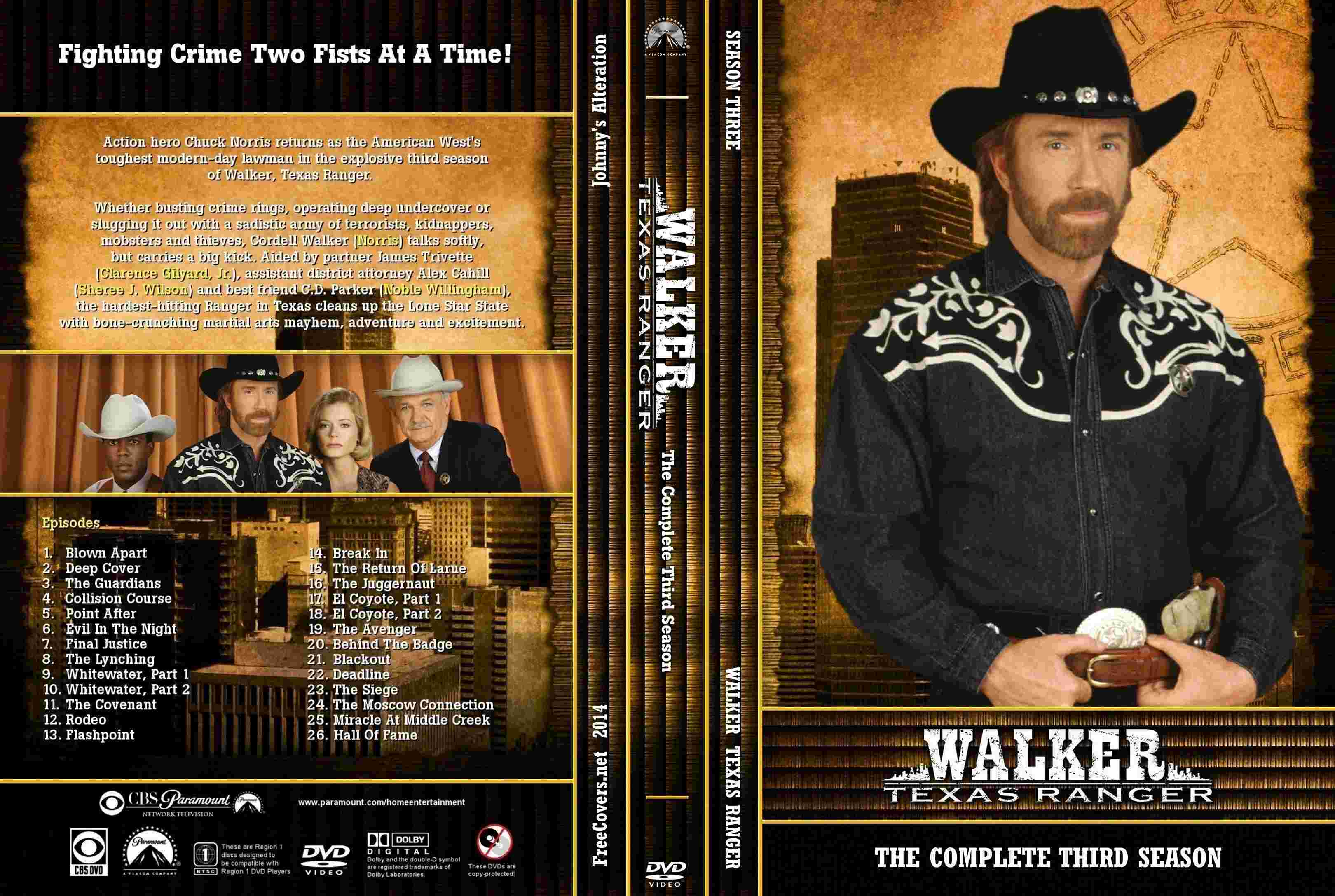 Walker Texas Ranger season 3 - front.