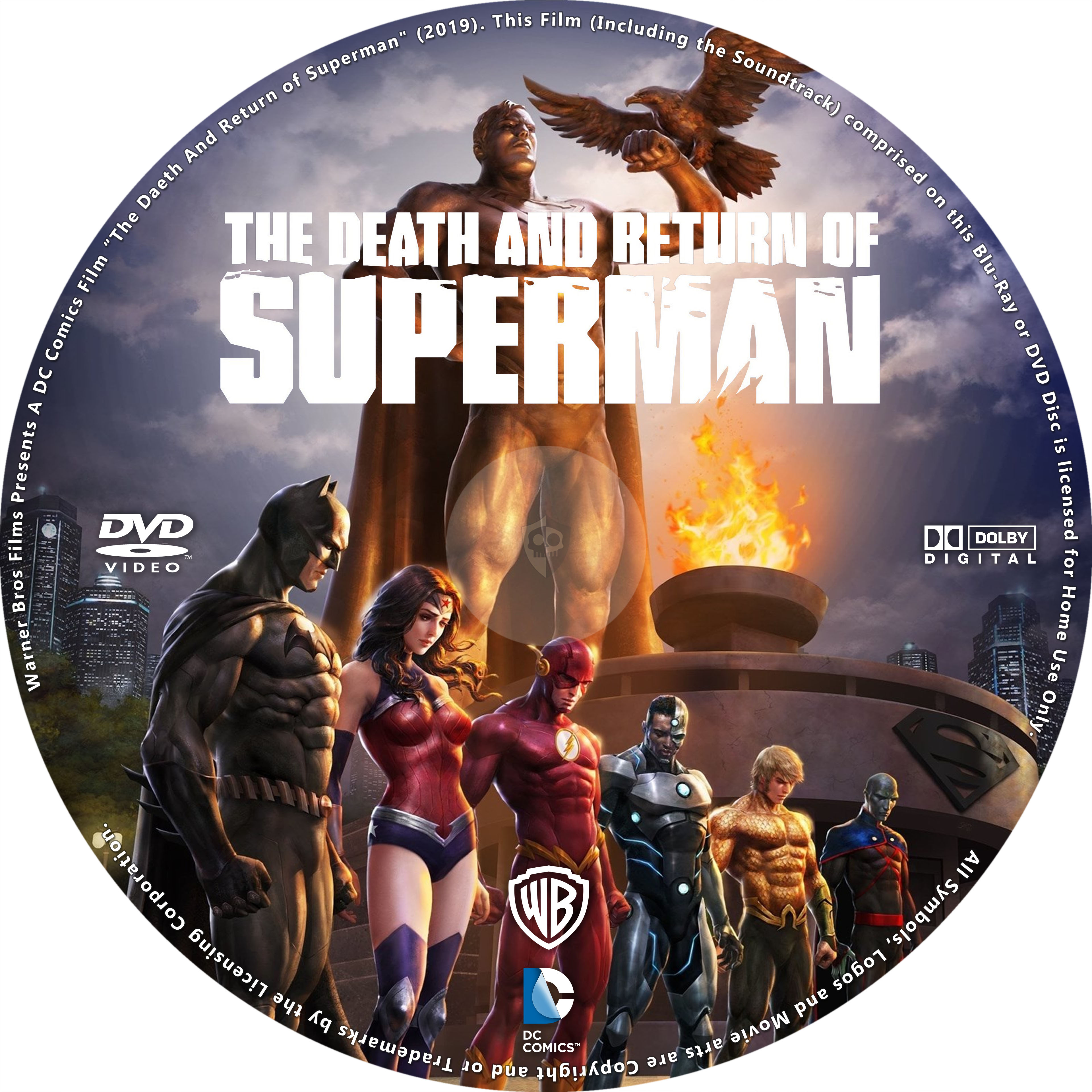 Covers Box Sk The Death And Return Of Superman 19 High Quality Dvd Blueray Movie