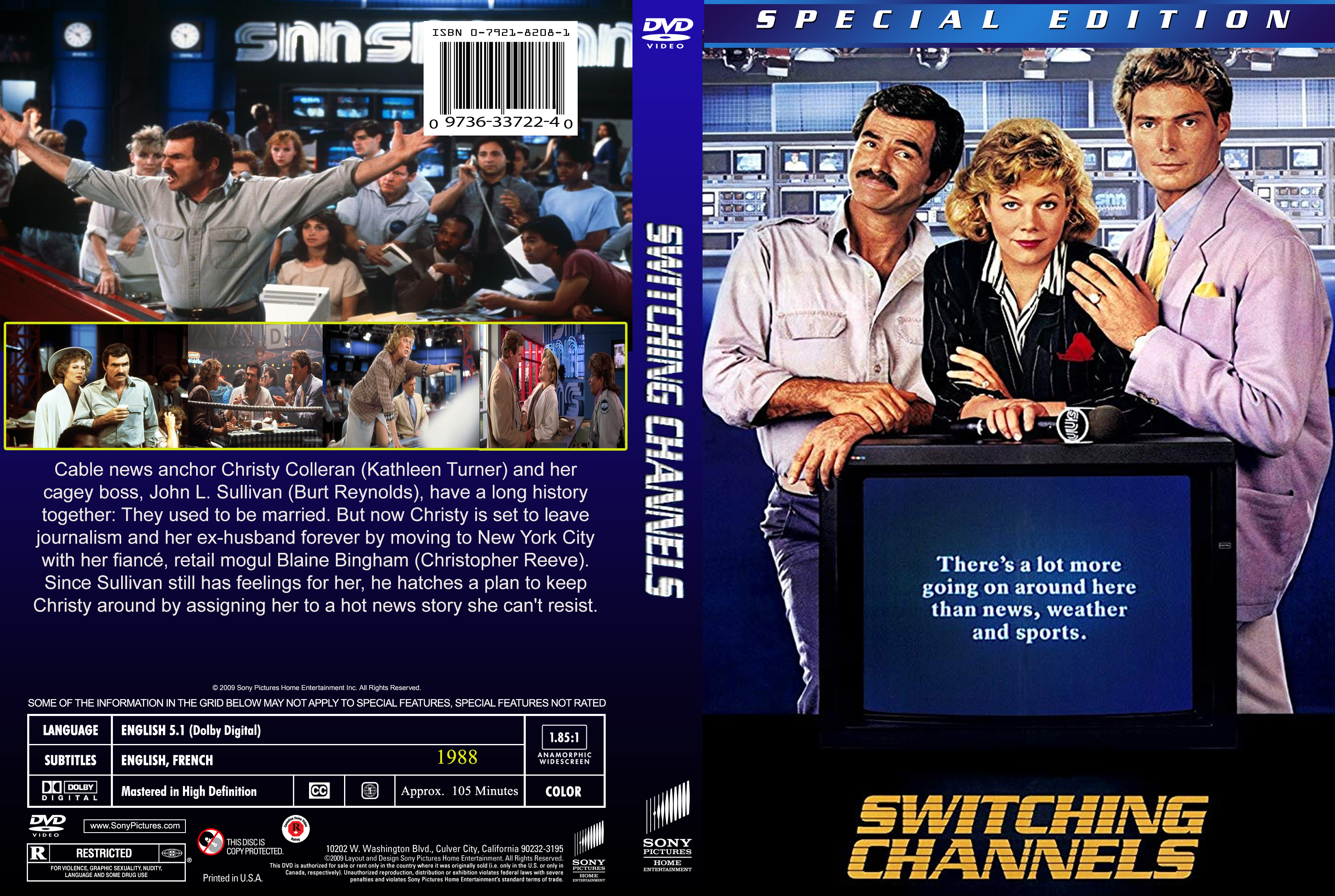Канал movies. Switching channels 1988. Переключая каналы (Switching channels). Switching channels 1988 poster.
