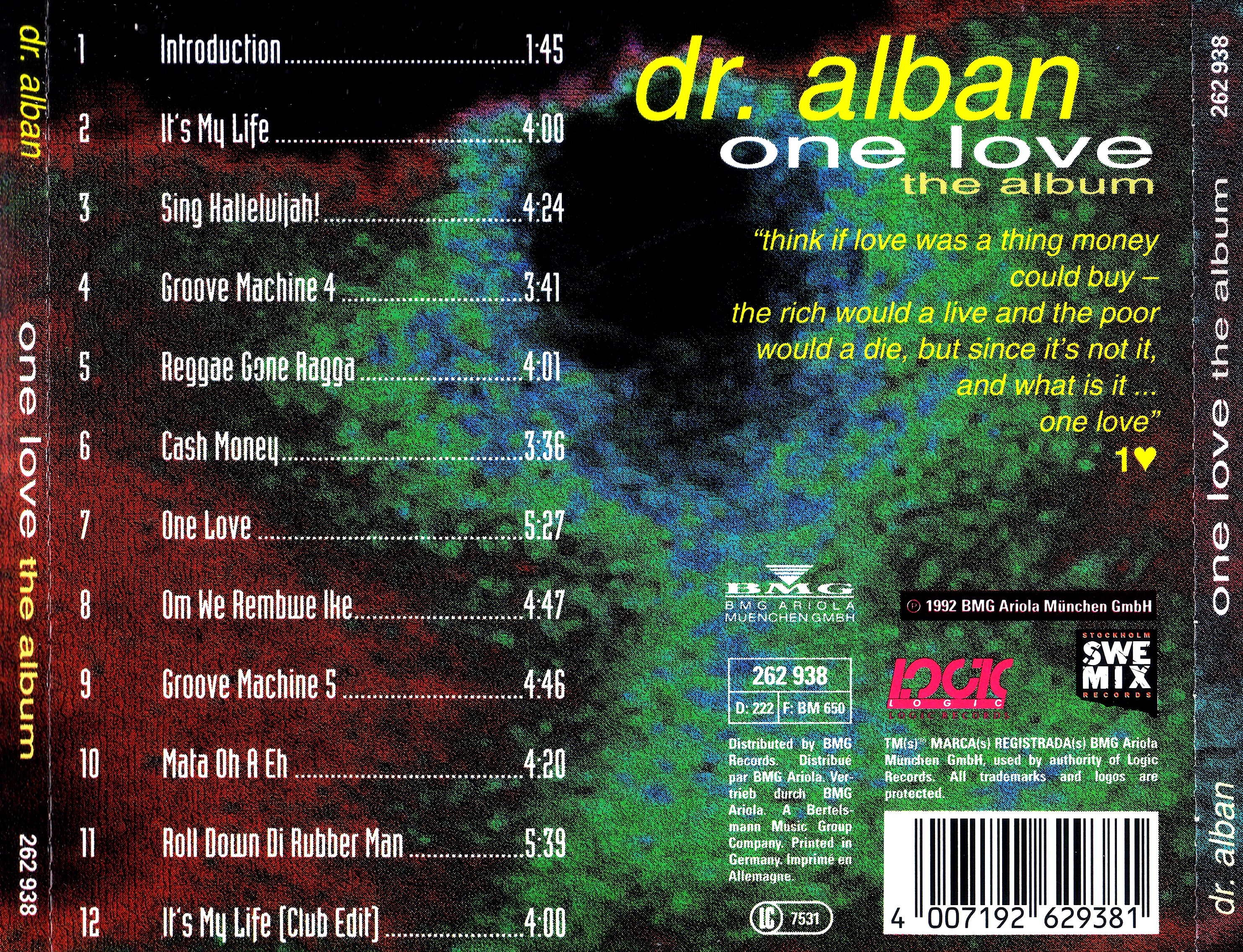 Alban hard. Dr. Alban one Love the album 1992. One Love доктор албан. Доктор албан 1992. Dr. Alban one Love (the album).