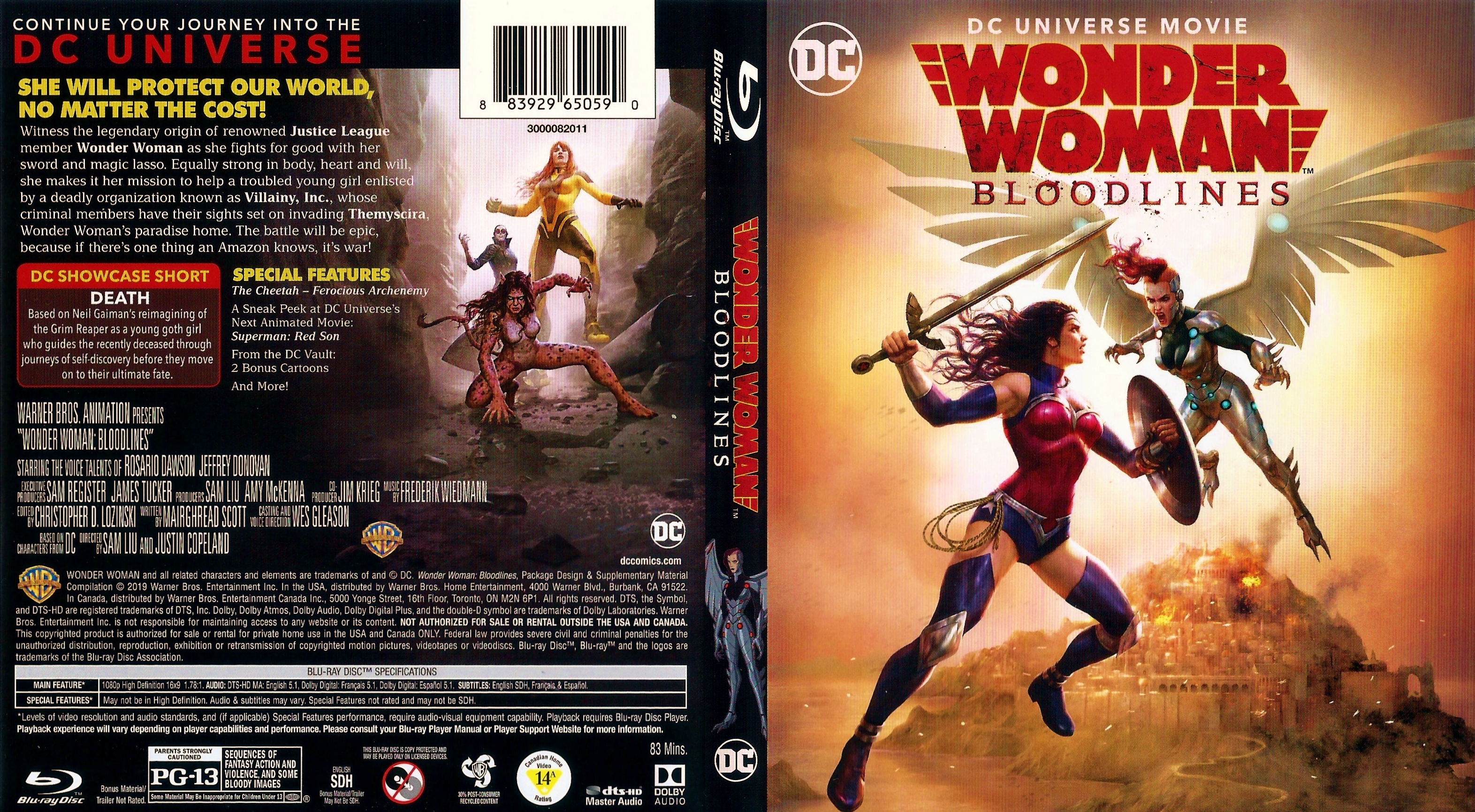Wonder Woman - Bloodlines [DVD] [2019]