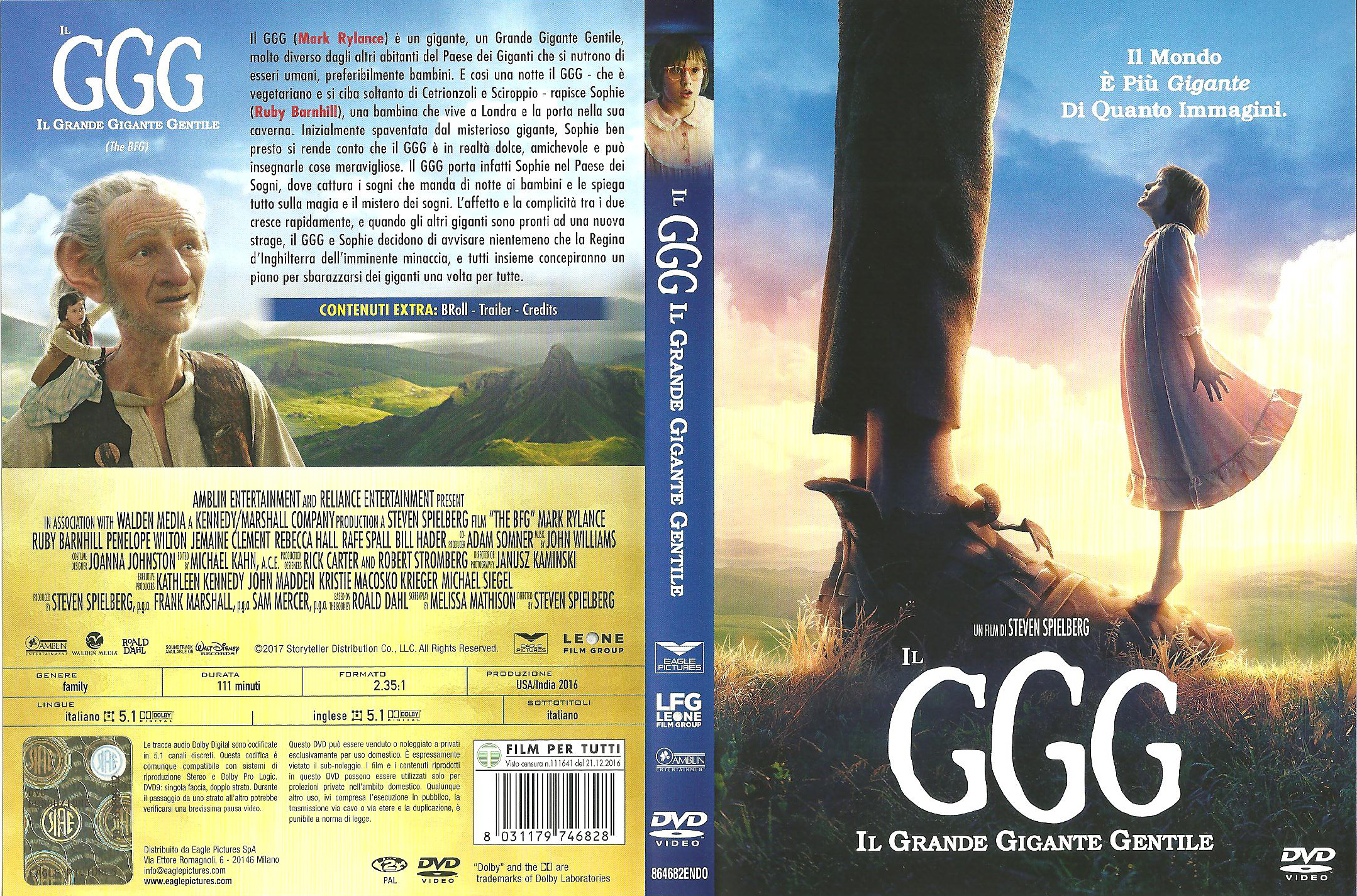 COVERS.BOX.SK ::: Il GGG - Il Grande Gigante Gentile (2016) - high