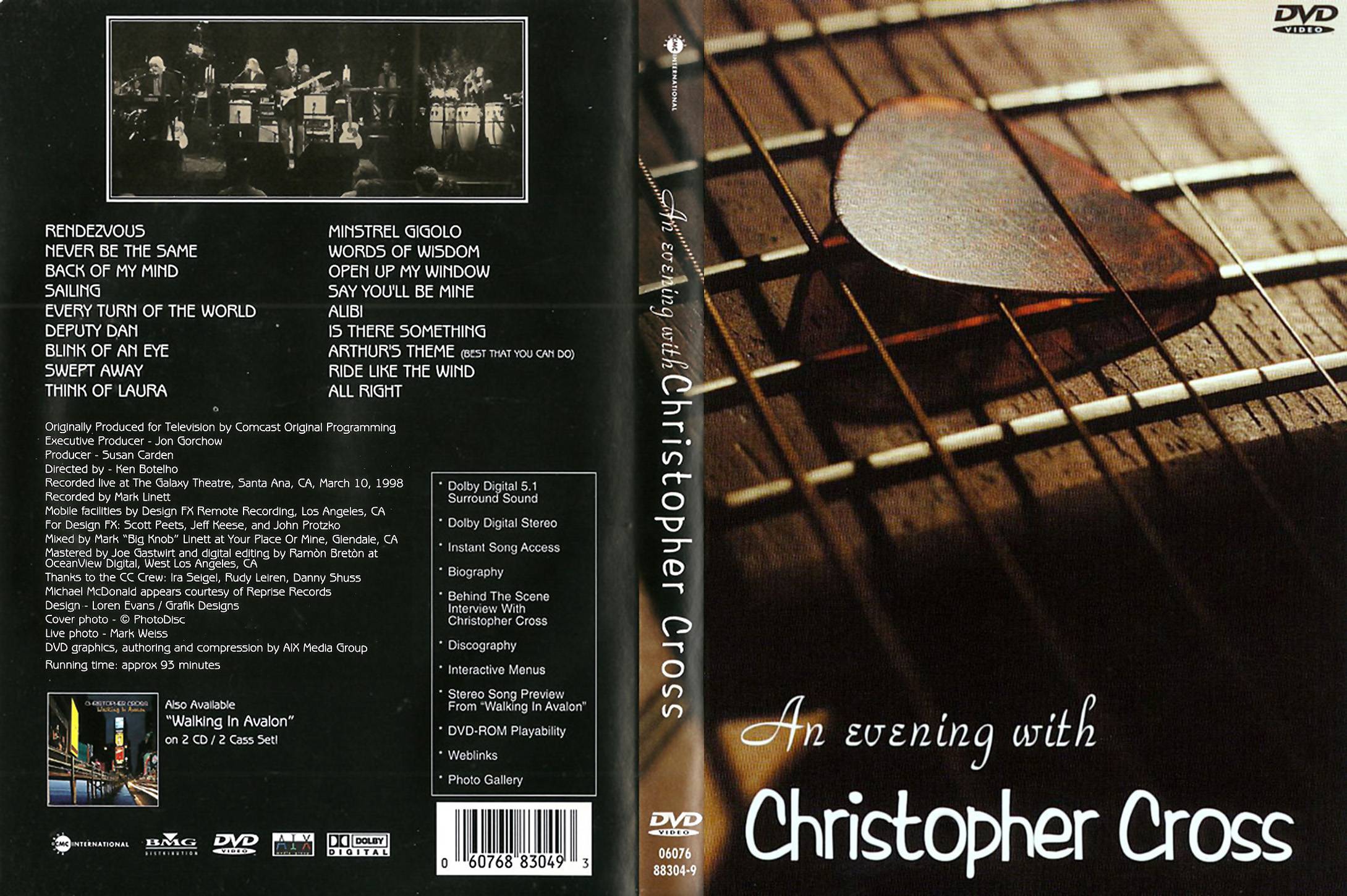 Christopher Cross - An Evening With Christopher Cross (1999) - front.