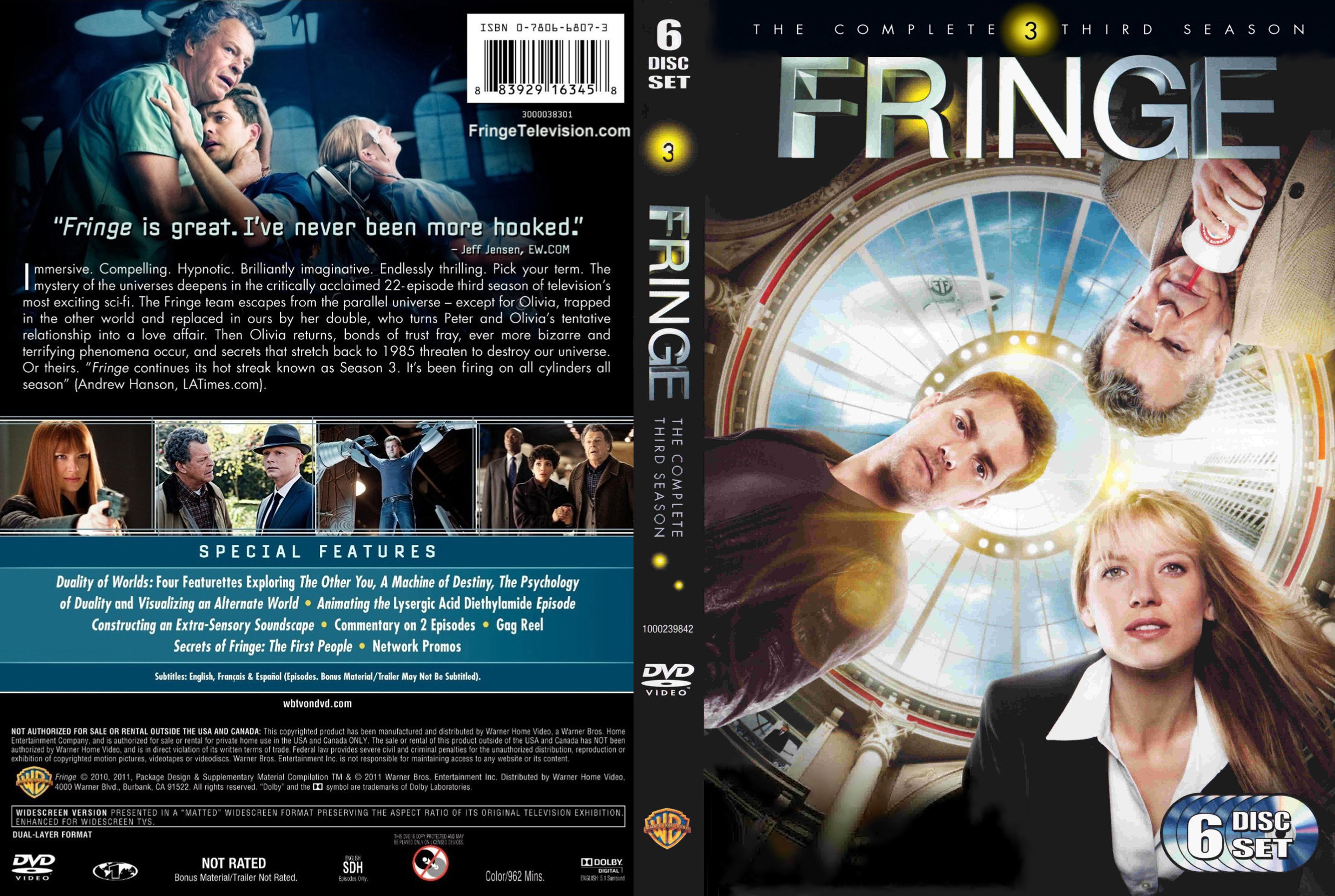 COVERS.BOX.SK ::: Fringe - Season 3 (2011) WS R1 - high quality
