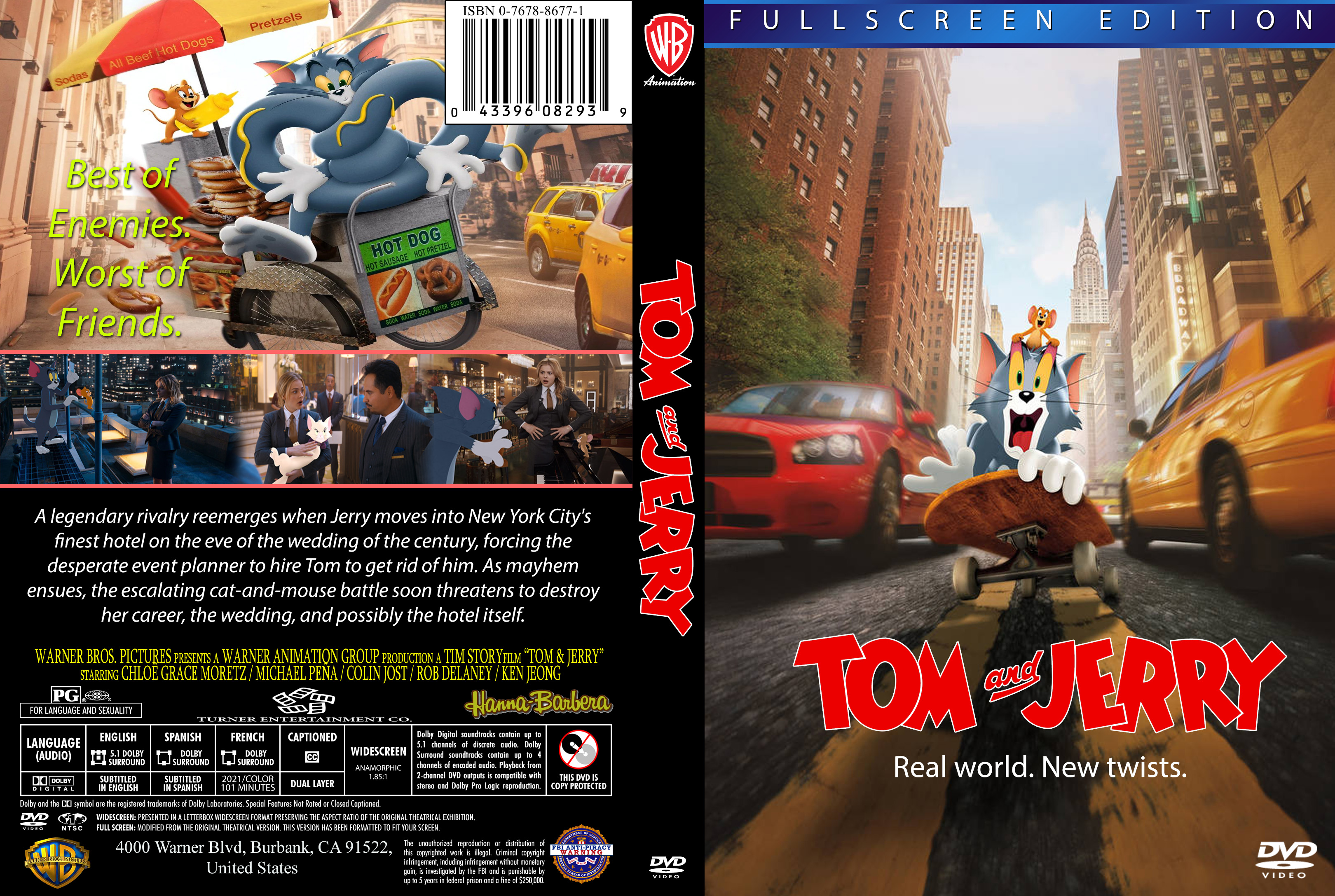 COVERS.BOX.SK ::: Tom and Jerry (2021) - high quality DVD / Blueray / Movie