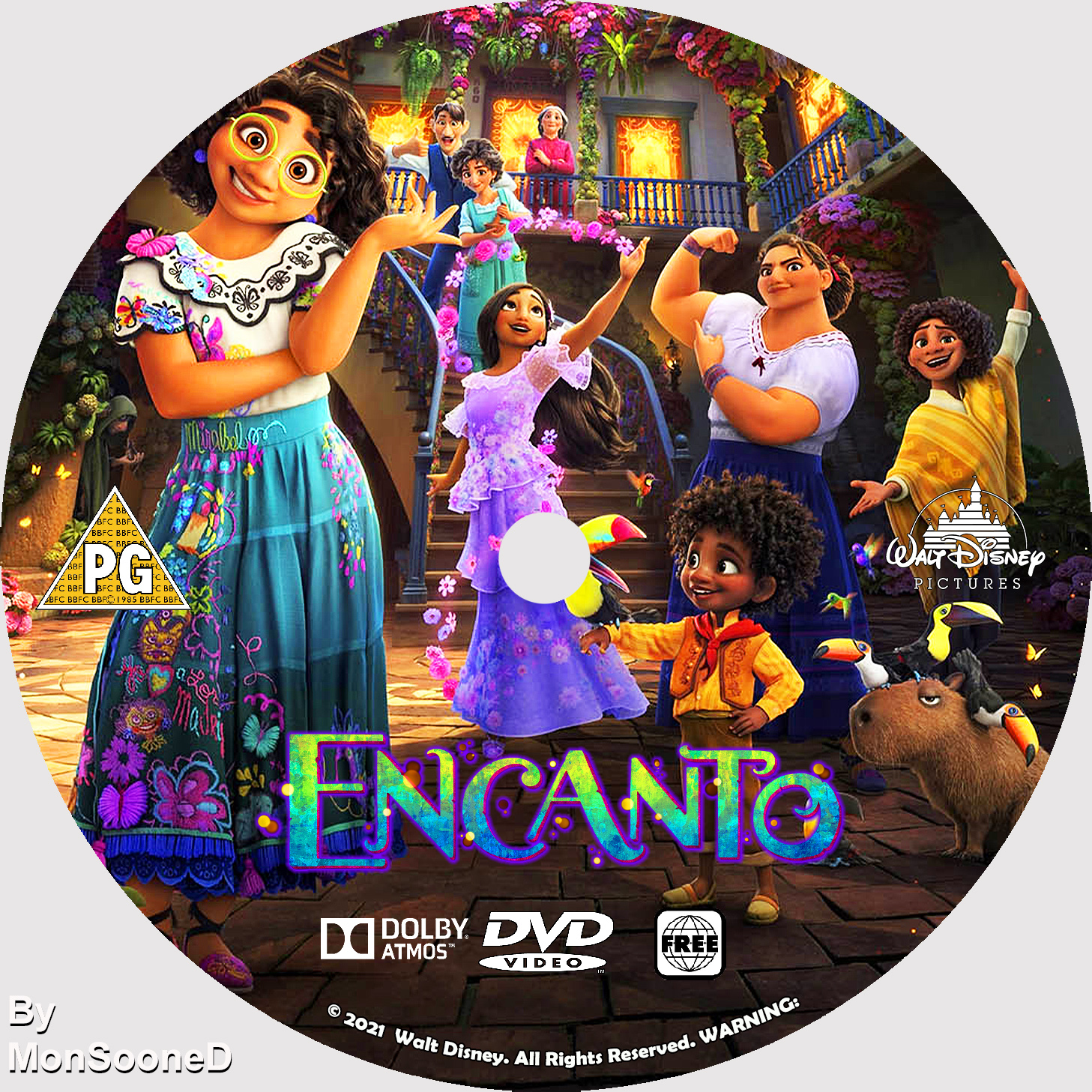 Encanto blu-ray label - DVD Covers & Labels by Customaniacs, id