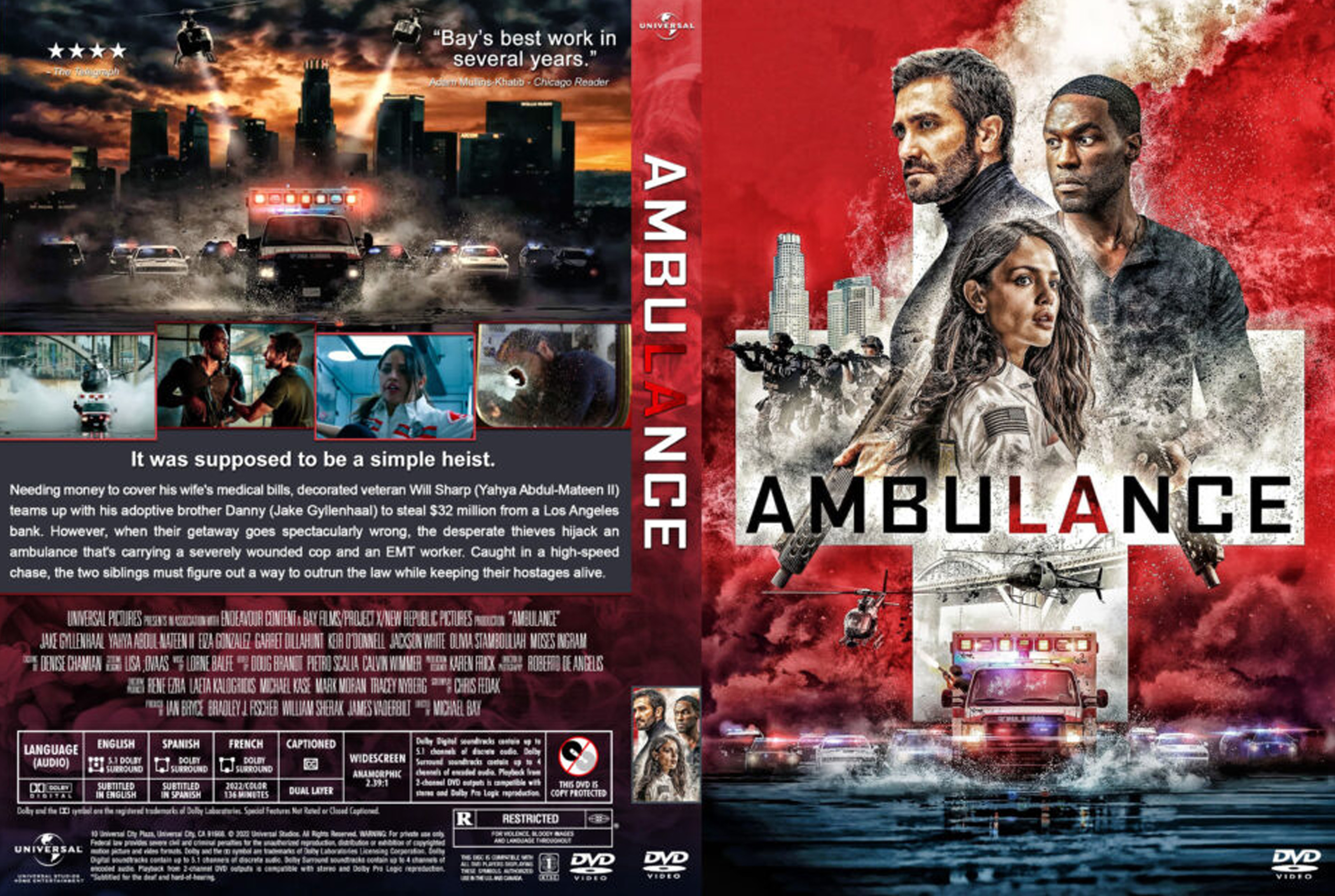 COVERS.BOX.SK ::: Ambulance (2022) - high quality DVD / Blueray
