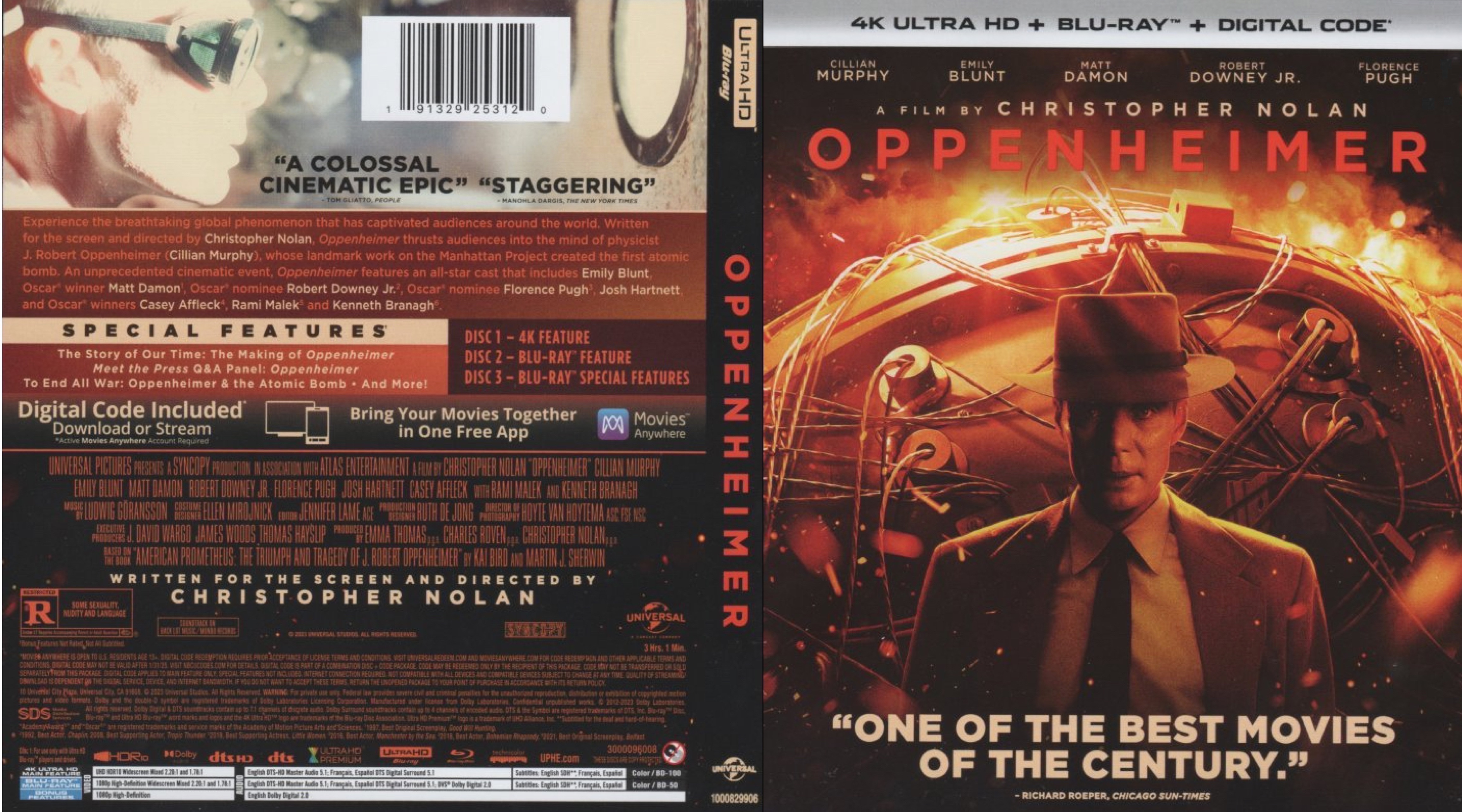 Oppenheimer (2023) [4K UHD/Blu-Ray] – Cinema Crazed