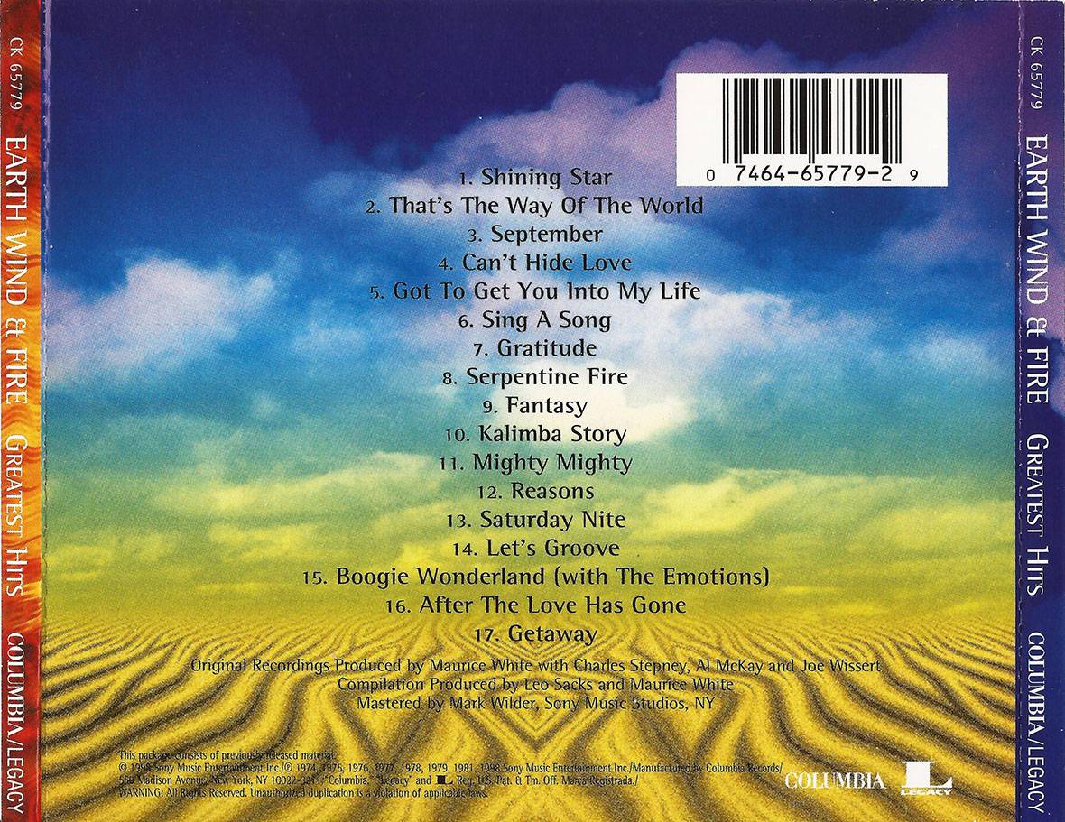 COVERS.BOX.SK ::: Earth Wind & Fire - Greatest Hits (1998) - high