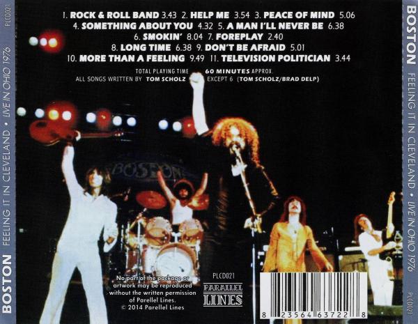 COVERS.BOX.SK ::: Boston - Feeling It In Cleveland (Live In Ohio 1976 ...